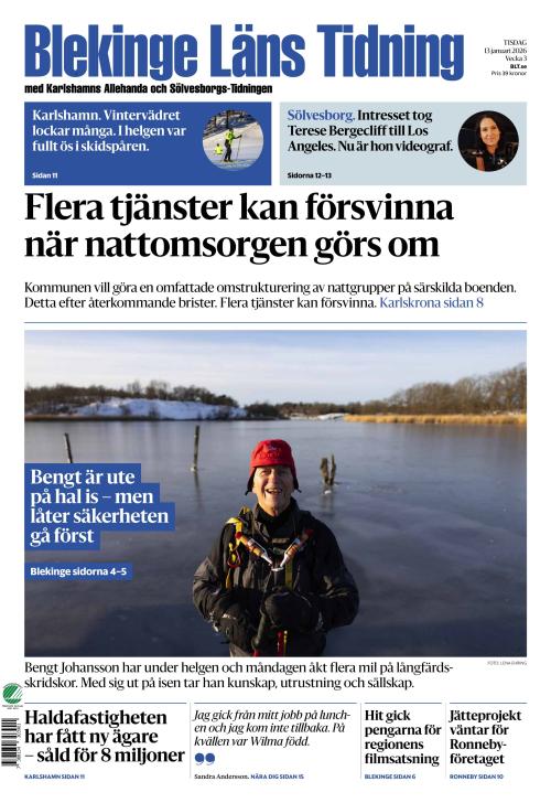 Blekinge Läns Tidning 13.1.2026