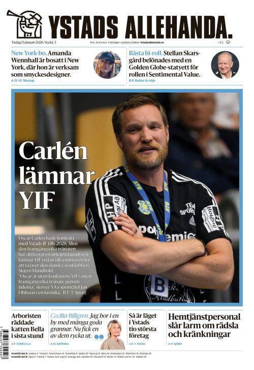 Ystads Allehanda 13.1.2026