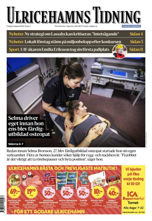 Ulricehamns Tidning 13.1.2026