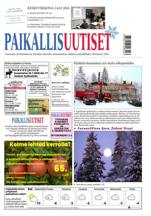 PaikallisUutiset 14.1.2026