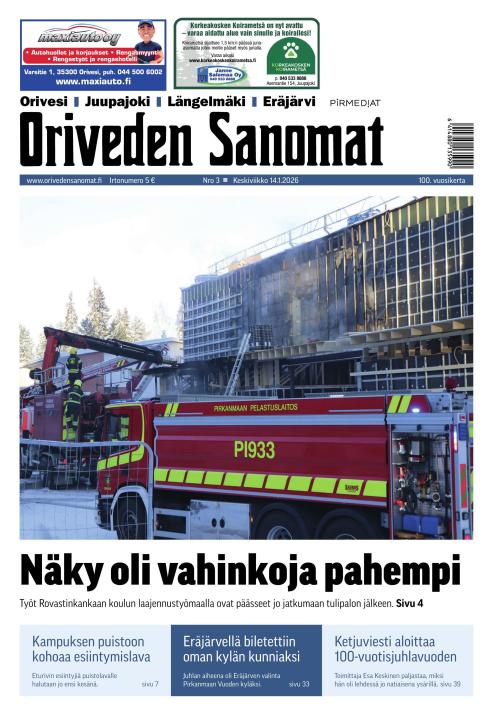 Oriveden Sanomat 14.1.2026