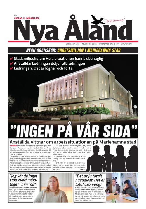 Nya Åland 14.1.2026