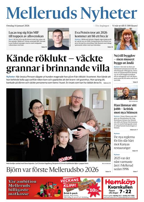 Melleruds nyheter 14.1.2026