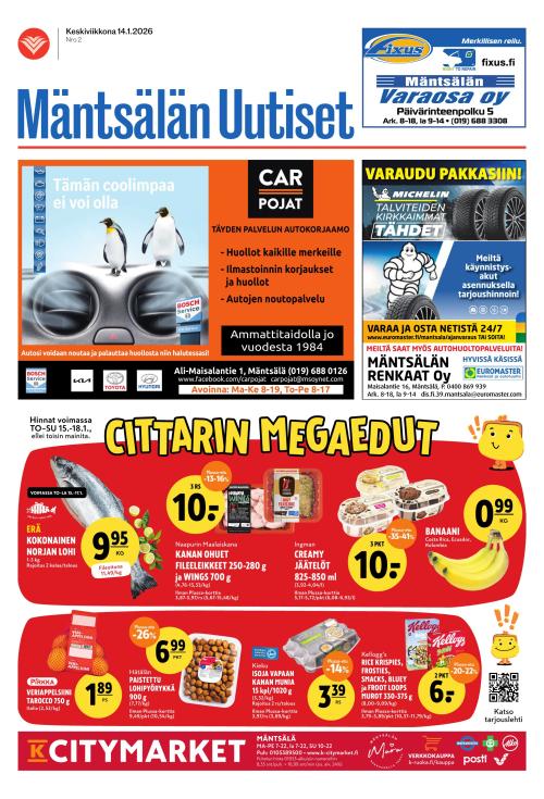 Mäntsälän Uutiset 14.1.2026
