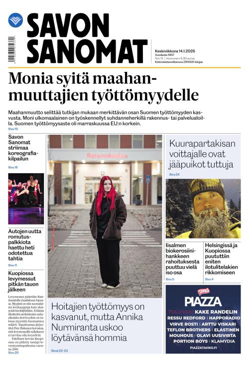 Savon Sanomat 14.1.2026