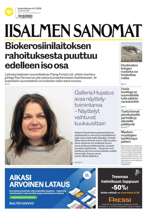 Iisalmen Sanomat 14.1.2026