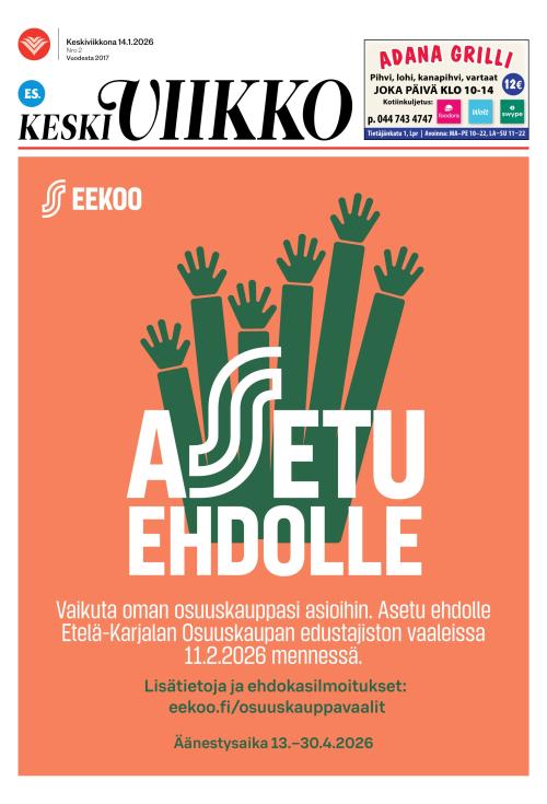 ES Keskiviikko (Etelä-Saimaa -liitteet) 14.1.2026