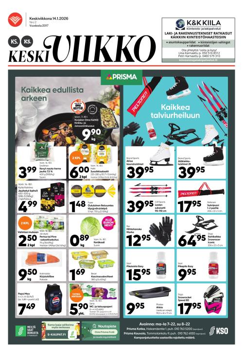KS Keskiviikko (Kouvolan Sanomat ja Kymen Sanomat -liitteet) 14.1.2026