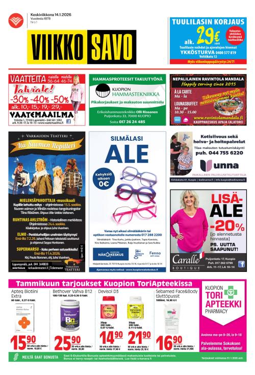 Viikkosavo 14.1.2026