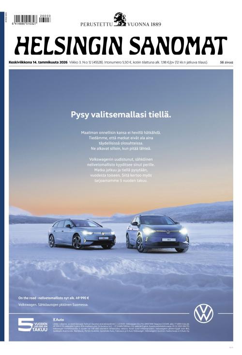 Helsingin Sanomat 14.1.2026