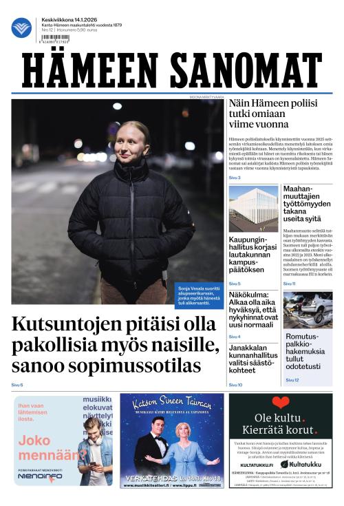 Hämeen Sanomat 14.1.2026