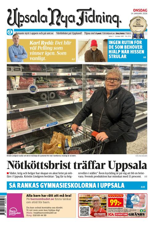 Upsala Nya Tidning 14.1.2026