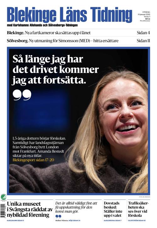Blekinge Läns Tidning 14.1.2026