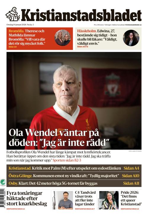 Kristianstadsbladet 14.1.2026