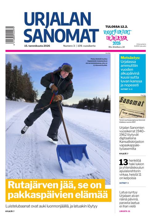 Urjalan Sanomat 15.1.2026