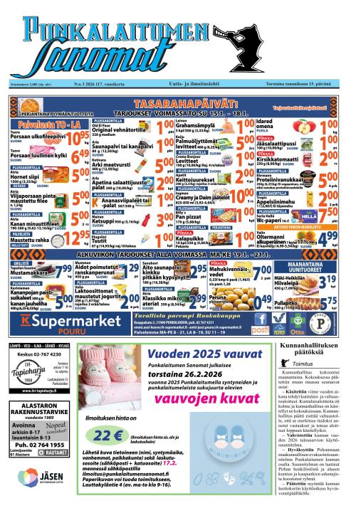 Punkalaitumen Sanomat 15.1.2026