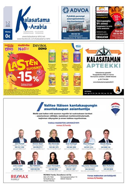 Kalasatama-Arabia 15.1.2026