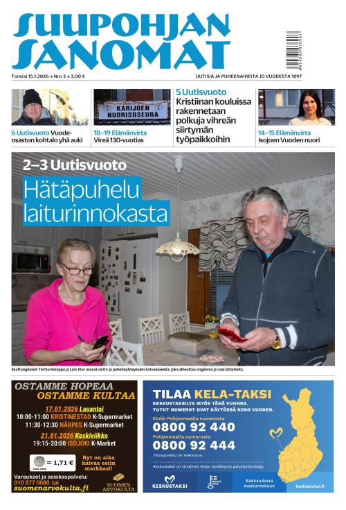 Suupohjan Sanomat 15.1.2026