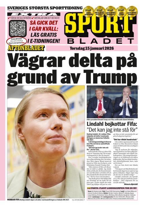 Aftonbladet Sportbladet 15.1.2026