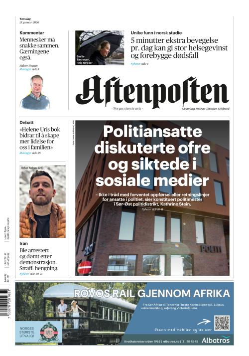 Aftenposten 15.1.2026