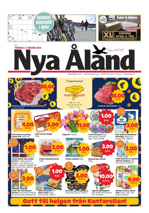 Nya Åland 15.1.2026