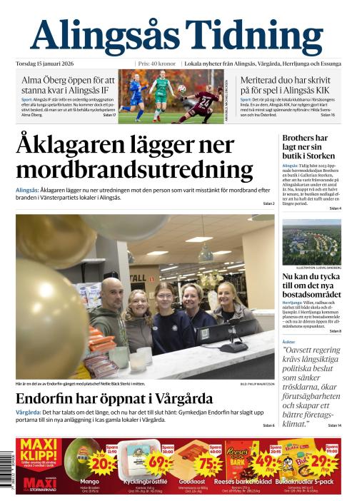 Alingsås Tidning 15.1.2026
