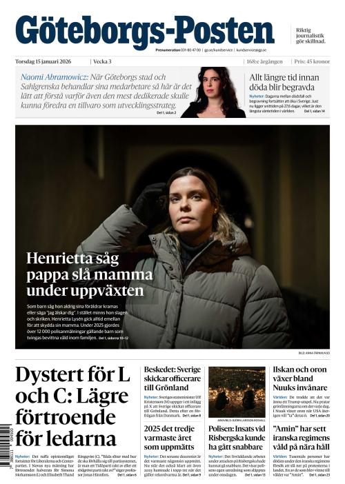 Göteborgs-Posten 15.1.2026