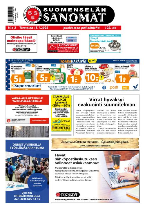 Suomenselän Sanomat 15.1.2026