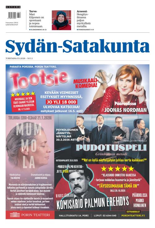 Sydän-Satakunta ja Jokilaakso 15.1.2026