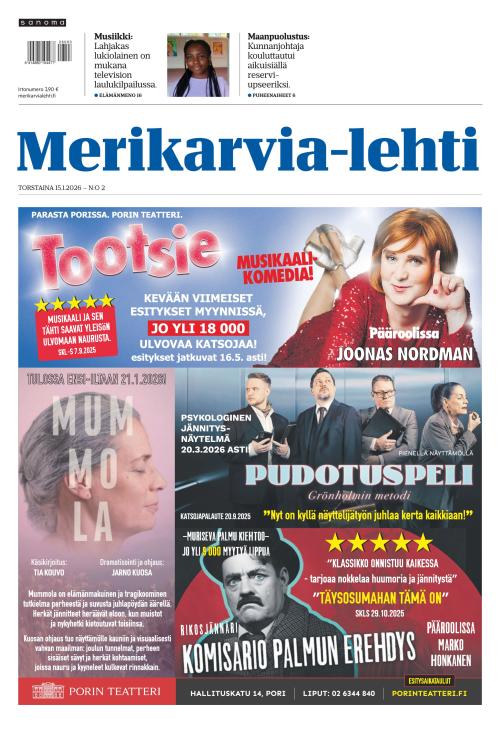Merikarvia-lehti 15.1.2026