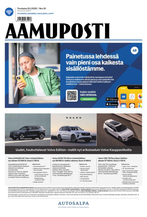 Aamuposti 15.1.2026