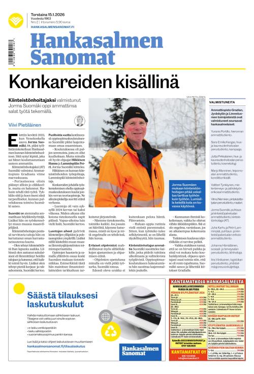 Hankasalmen Sanomat 15.1.2026