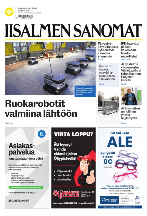 Iisalmen Sanomat 15.1.2026