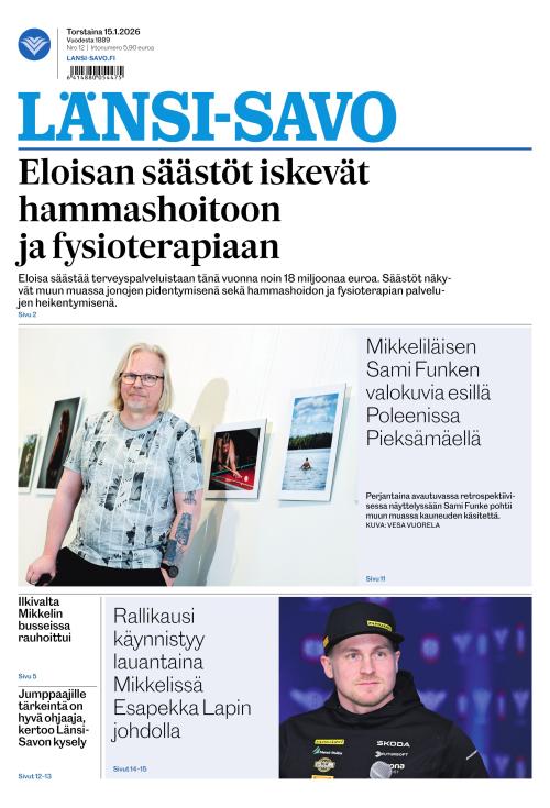 Länsi-Savo 15.1.2026