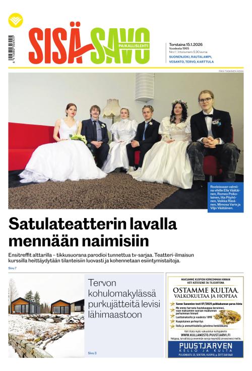 Paikallislehti Sisä-Savo 15.1.2026
