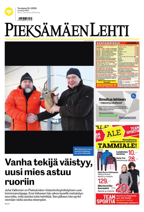 Pieksämäen lehti 15.1.2026