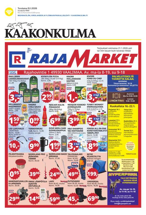 Kaakonkulma 15.1.2026