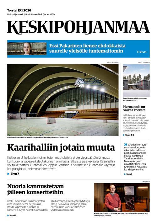 Keskipohjanmaa 15.1.2026