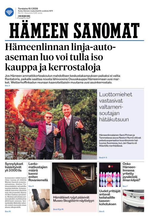 Hämeen Sanomat 15.1.2026