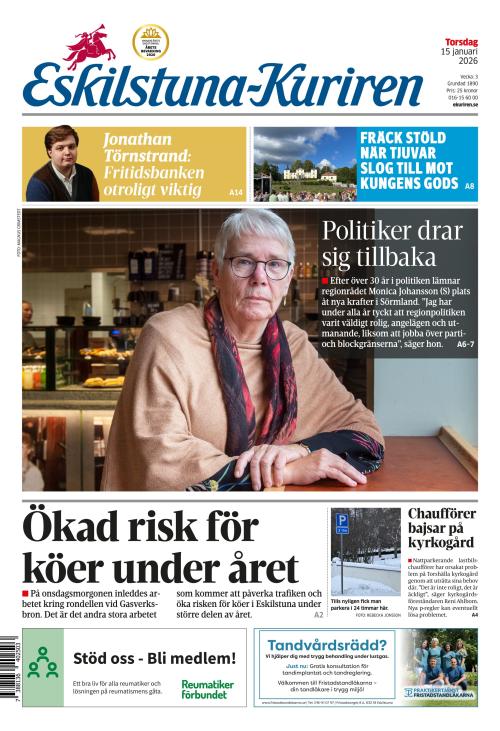 Eskilstuna-Kuriren 15.1.2026