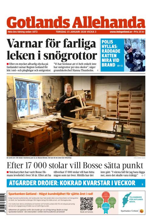 Gotlands Allehanda 15.1.2026
