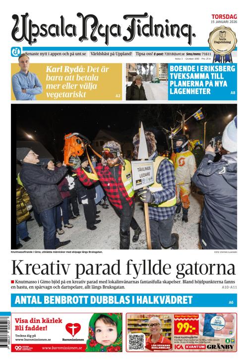 Upsala Nya Tidning 15.1.2026