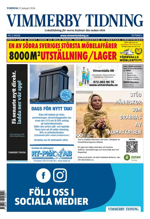 Vimmerby Tidning / Kinda-Posten 15.1.2026