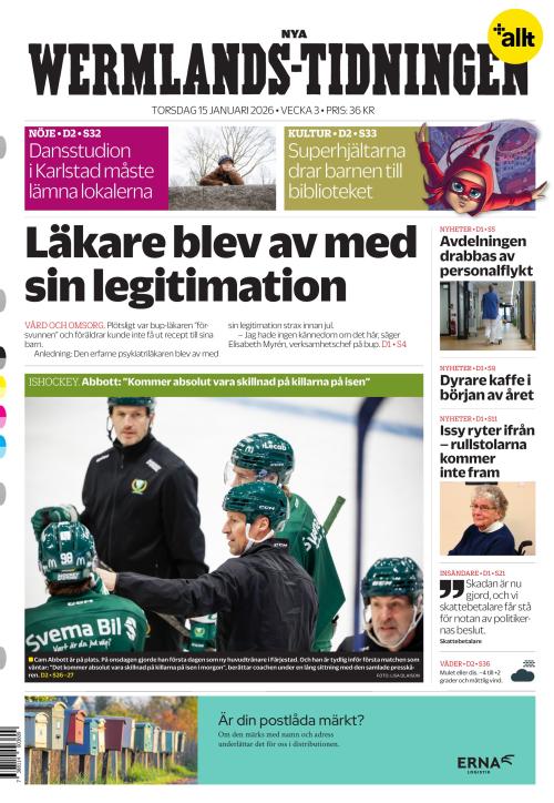 Nya Wermlands-Tidningen 15.1.2026