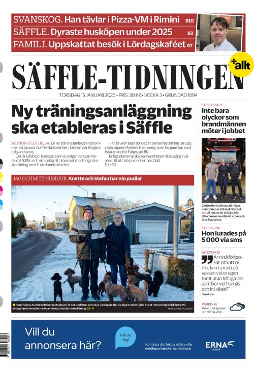 Säffle-Tidningen 15.1.2026