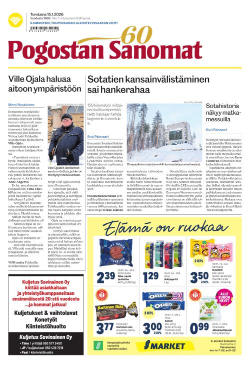 Pogostan Sanomat 15.1.2026