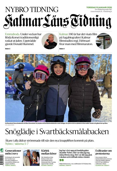 Kalmar Läns Tidning 15.1.2026