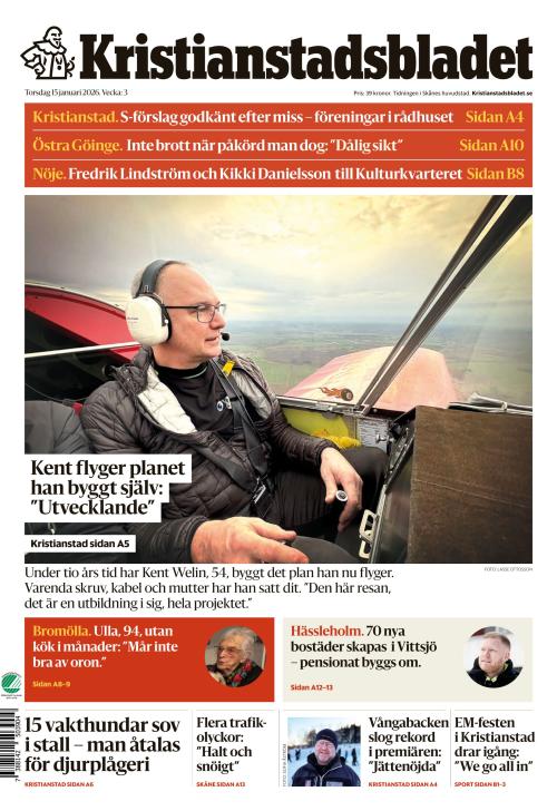 Kristianstadsbladet 15.1.2026