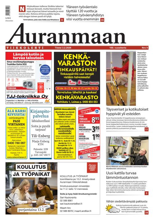 Auranmaan Viikkolehti 3.2.2026