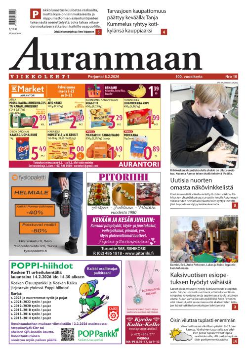 Auranmaan Viikkolehti 6.2.2026